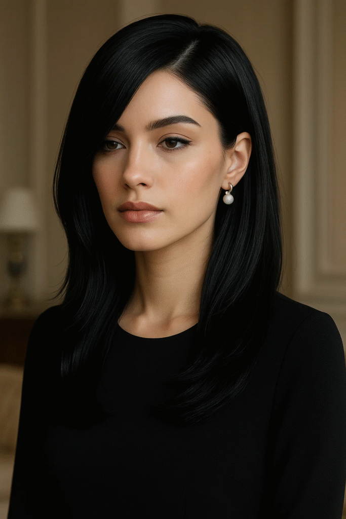  
Sleek and refreshing haircut with long layers for 2025
