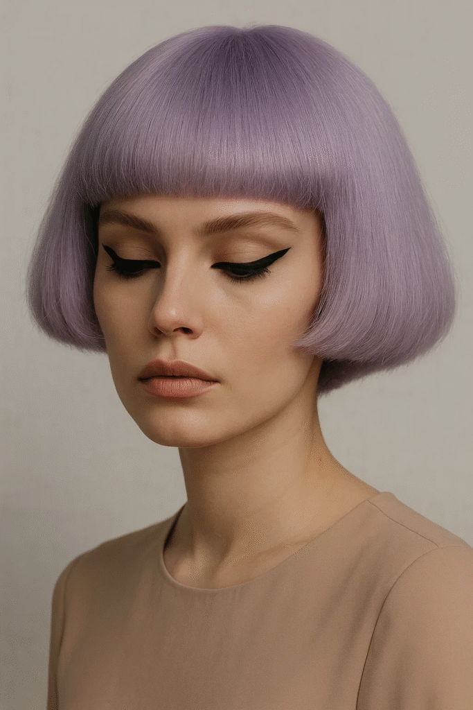 Celebrity-inspired jellyfish haircut look with creative color expression