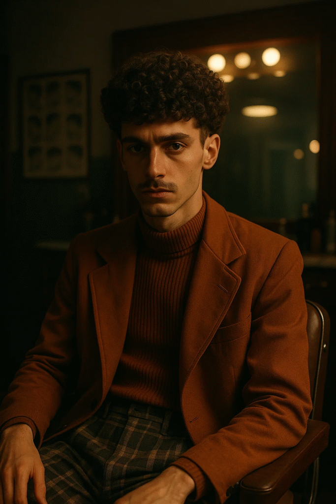 Broccoli Haircut Tutorial showcasing Gen-Z perm revival with stylish retro flair

