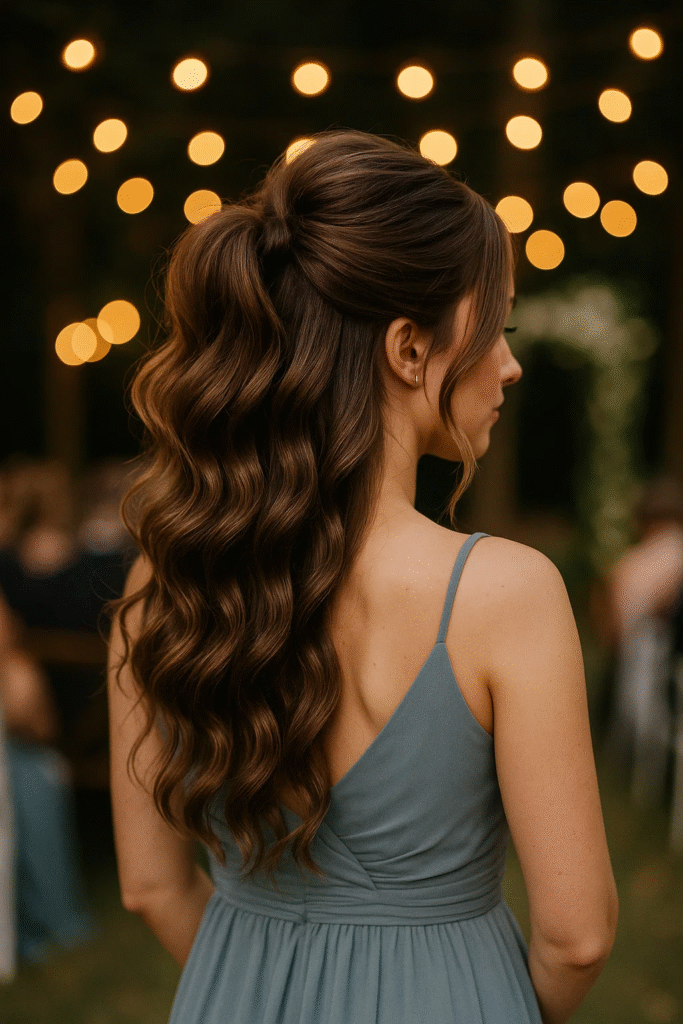Half Up Half Down Bridesmaid Hairstyles