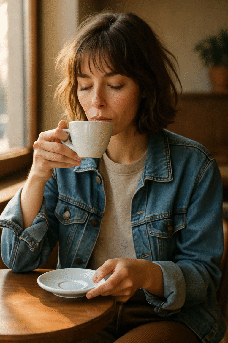 Low-maintenance tousled bob with bangs perfect for daily ease