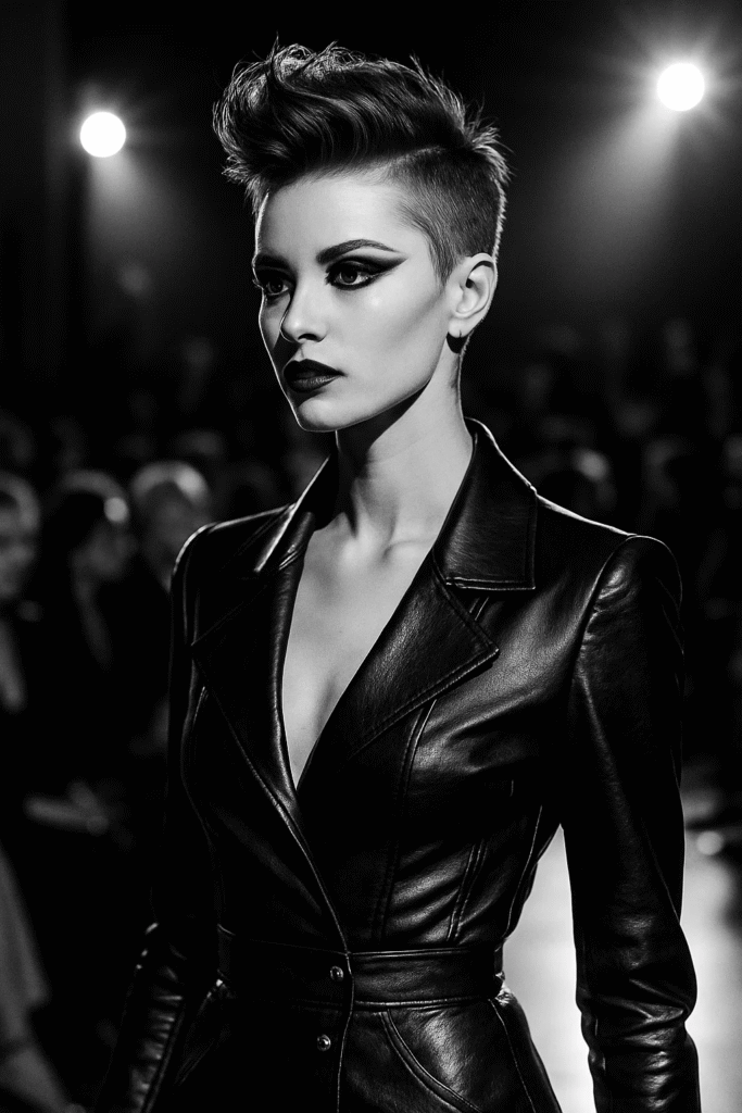 Undercut pixie cut with volume — bold 2025 fashion look