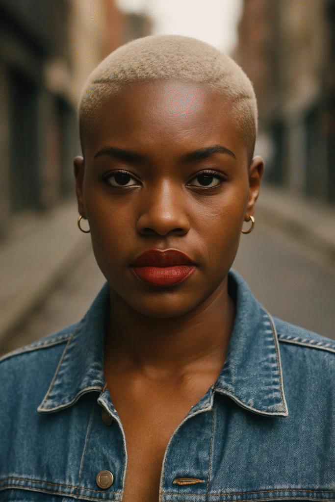 Buzz Cut with Fade – Bold Short Haircut for Black Women