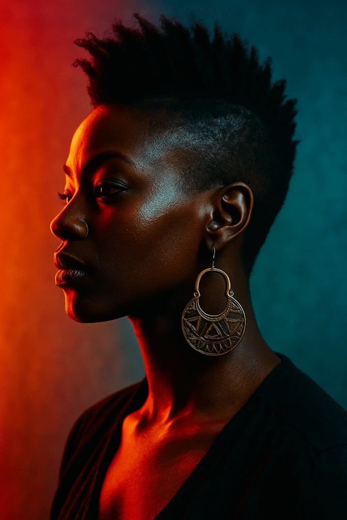 Faux Hawk – Stylish Textured Short Haircut for Black Women