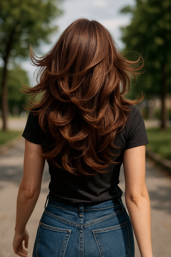 Butterfly Layers for Long Hair