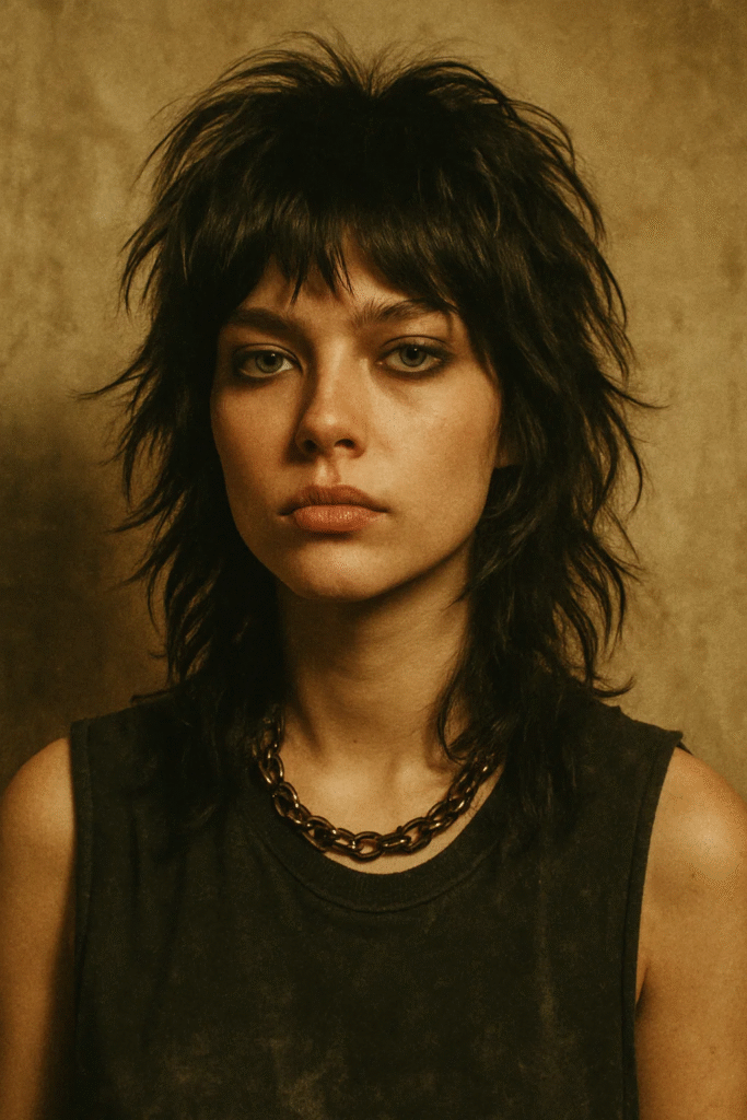Grunge shag haircut with layers for texture and edge