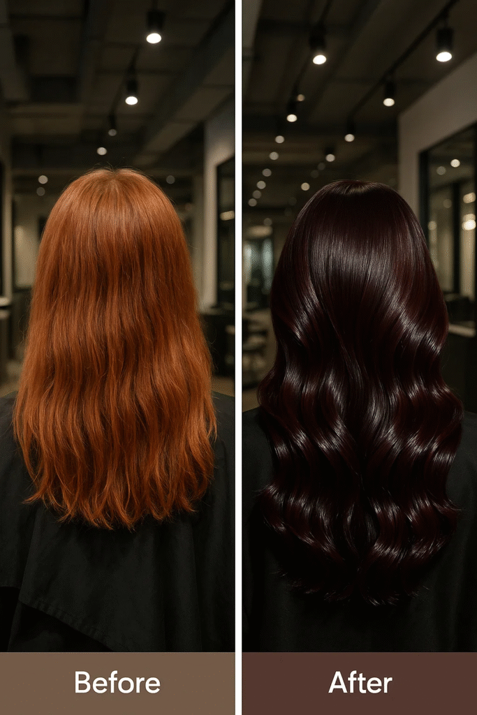 curly hair before and after transformation