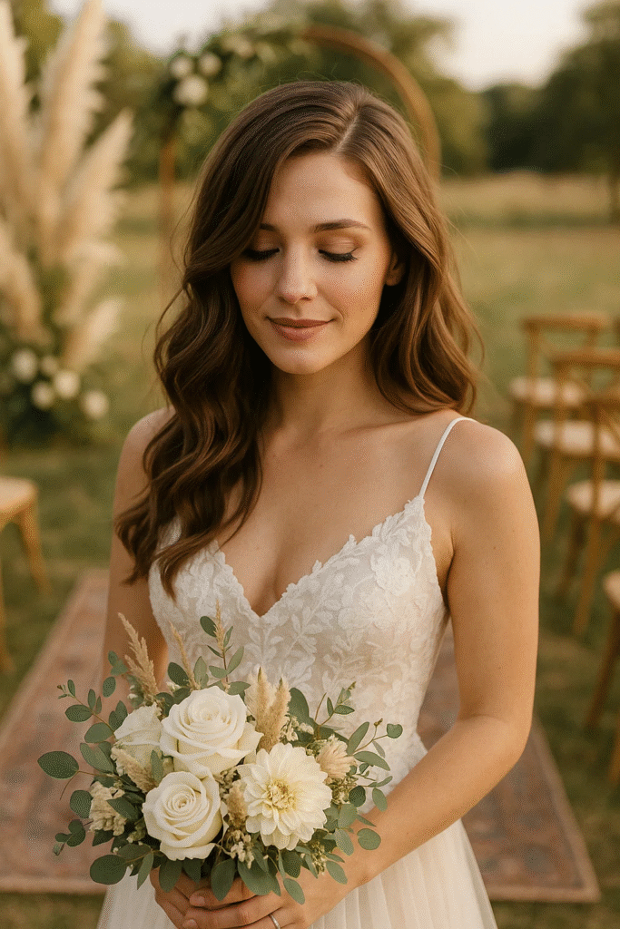 Loose waves with side part for MOH