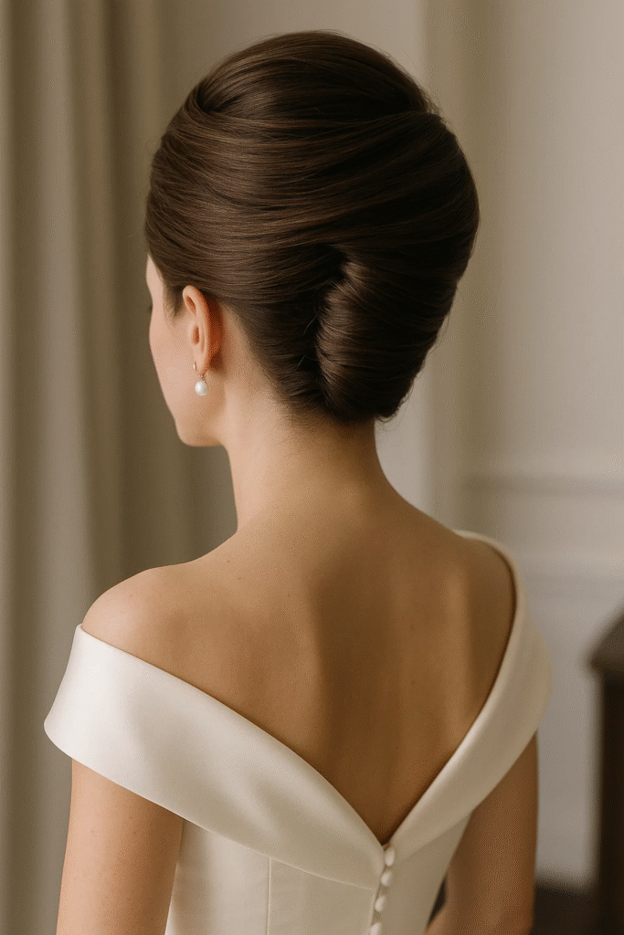 French twist hairstyle for MOH