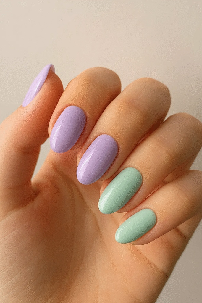 pastel basic back to school nails 2025 trend