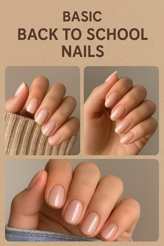 basic back to school nail shapes 2025