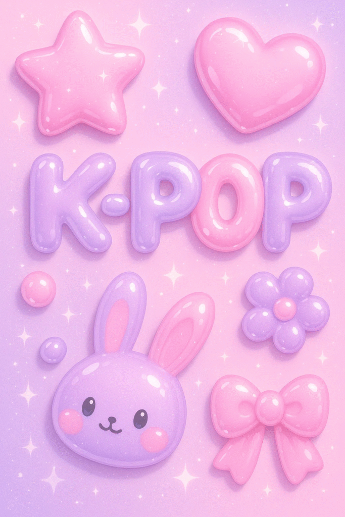jelly style K-Pop inspired designs pastel glossy