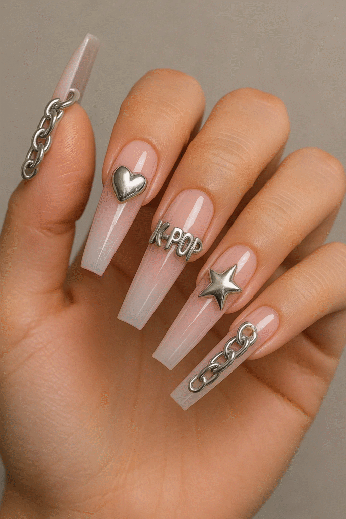 pearl rhinestone K-Pop inspired designs 2025 trend