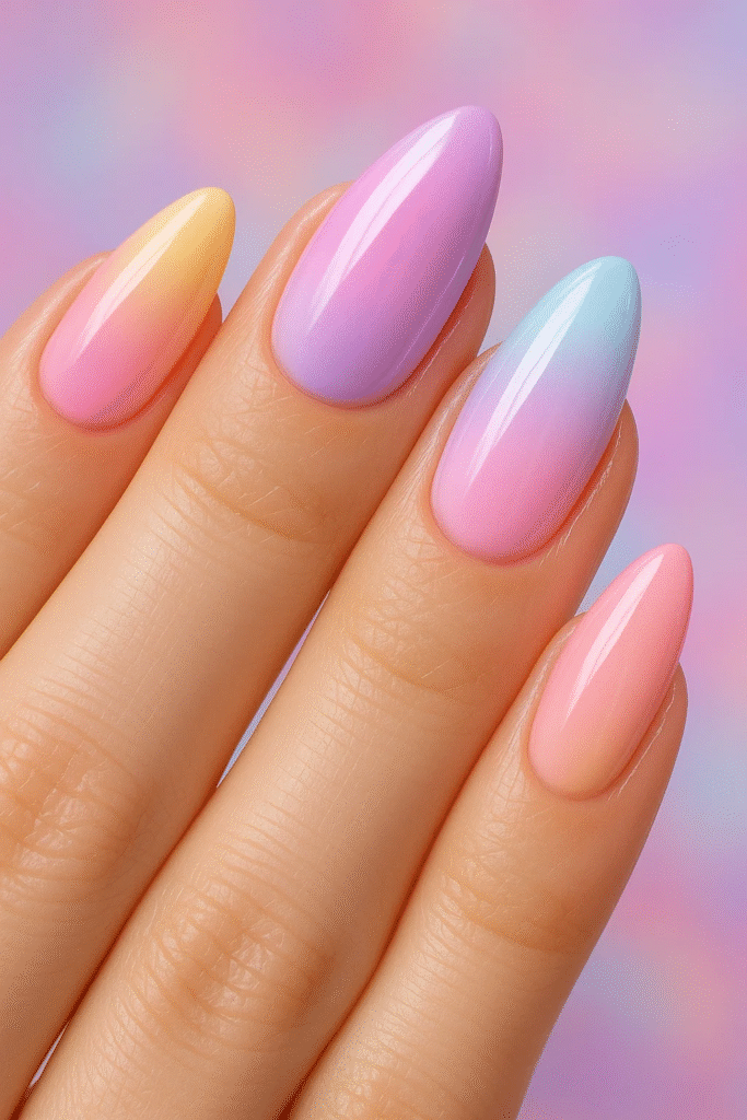 pastel ombre K-Pop inspired designs 2025