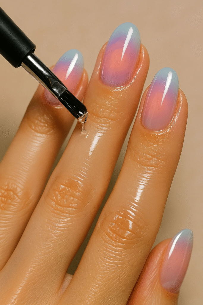 aura nails manicure care routine