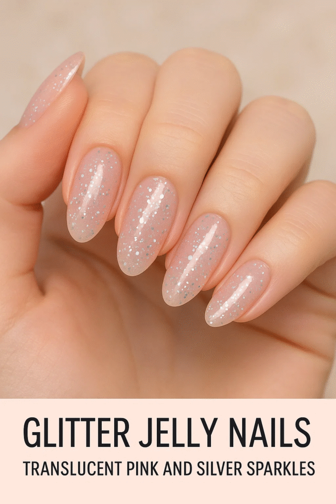 glitter jelly nails 2025 sparkle design